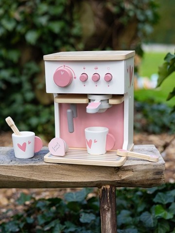 Label label espresso machine pink