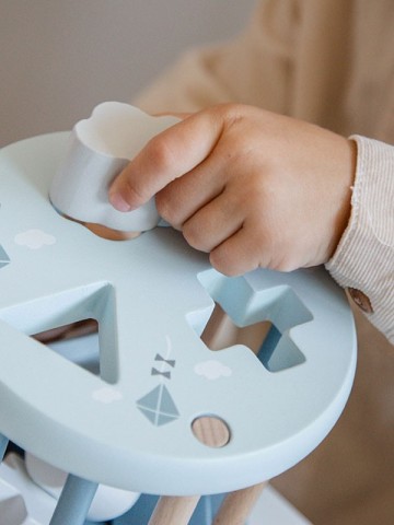 Label label shape sorting wheel blue 1