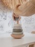 Label label stacking rings balance olive green
