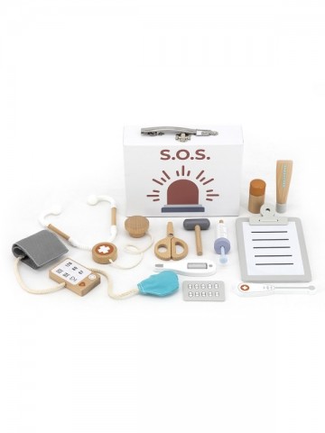 Tryco wooden medical set with case 2