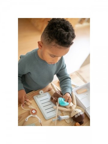 Tryco wooden medical set with case 4